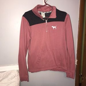 Pink Half Zip sweatshirt
